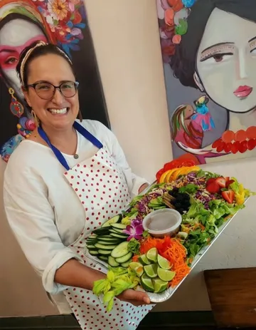 Beautifully styled table with food from The Little One restaurant